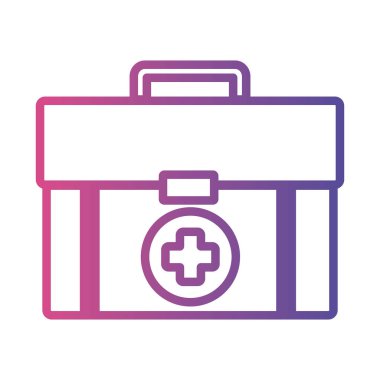 ilaç kiti doğrusal gradyan biçim simgesi