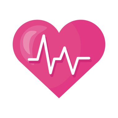 Tıbbi kalp kardiyolojisi nabzı stil simgesi