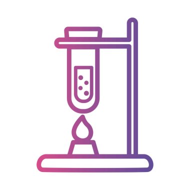 brülör laboratuvarında tıbbi tüp testi doğrusal gradyan biçim simgesi