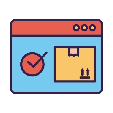 Kutu karton dağıtım satırı ve doldurma biçimi olan web sayfası