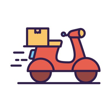 Kutu iletim hattı ve dolum biçimi olan motosiklet aracı