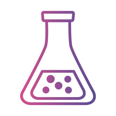 tıbbi test matarası laboratuvar doğrusal gradyan biçim simgesi