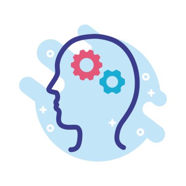 Zihinsel sağlık çizgisi simgesine sahip profil