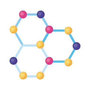 DNA molekül yapısı tıbbi sembol ayrıntılı biçim simgesi