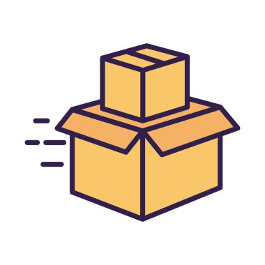 kutu karton paketleme posta servisi satırı ve doldurma biçimi