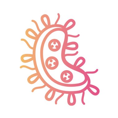 covid 19 parçacık doğrusal gradyan biçim simgesi