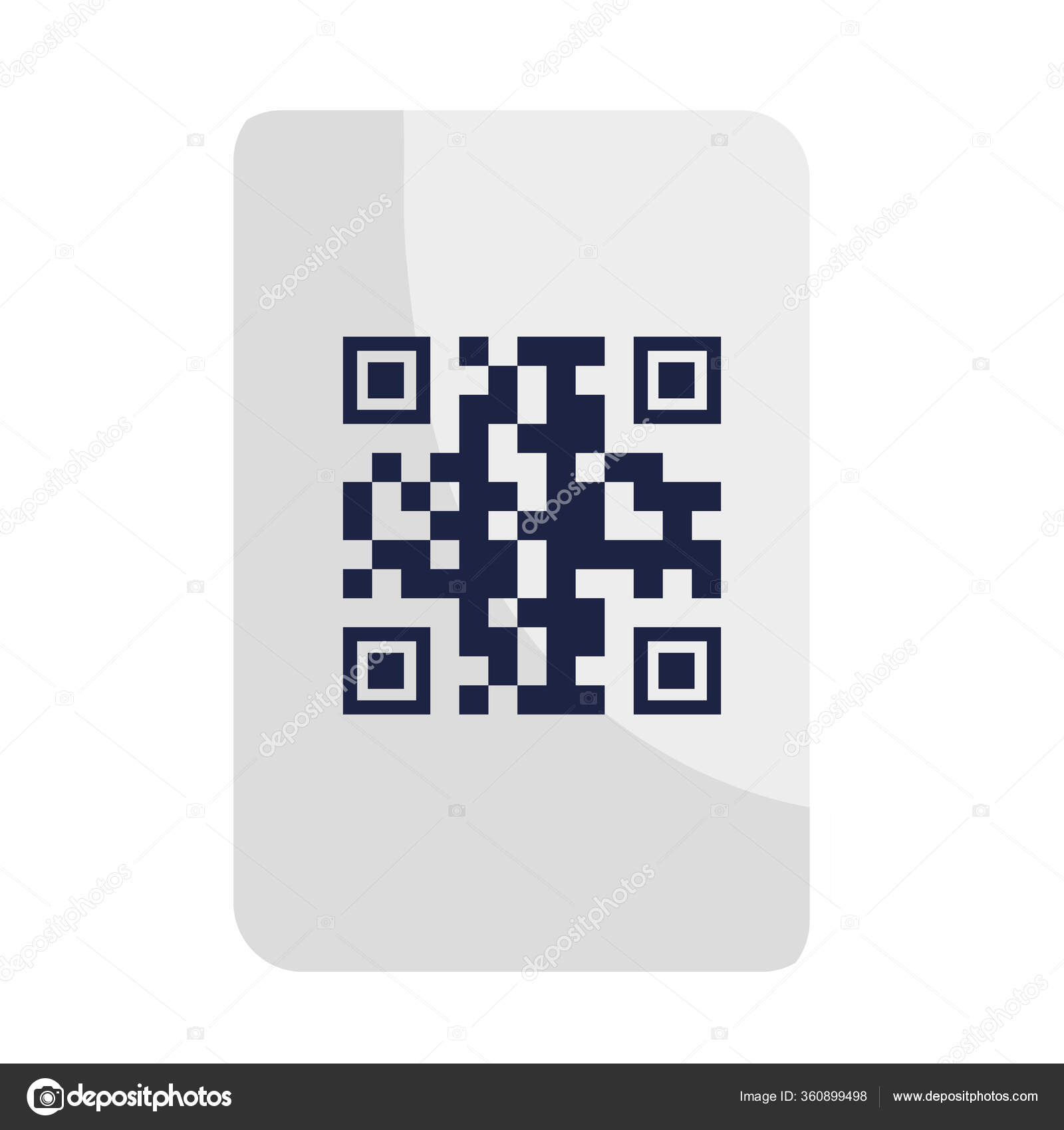 Qr código sobre diseño de vectores de papel Vector de stock #360899498 de  ©yupiramos, image size:1600x1700