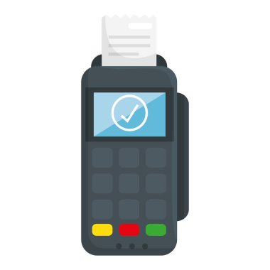 Fatura vektör tasarımı ile izole edilmiş veri telefonu