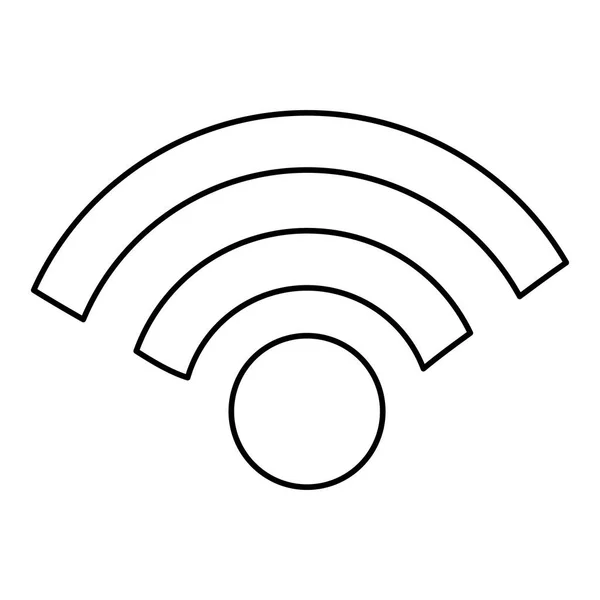 Geïsoleerde wifi zone vector ontwerp — Stockvector