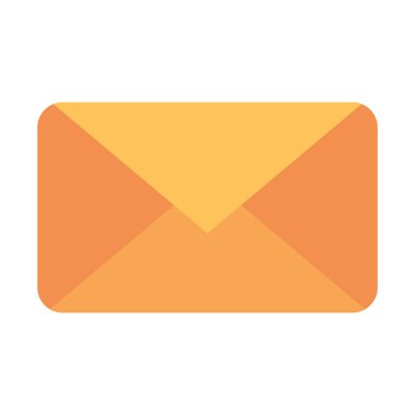 İzole edilmiş zarf ileti vektör tasarımı