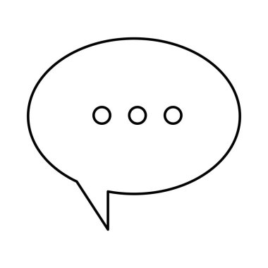 İzole iletişim kabarcığı vektör tasarımı