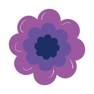 İzole çiçek ikonu vektör tasarımı