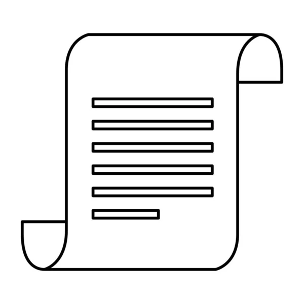 Изолированный векторный дизайн документа данных — стоковый вектор