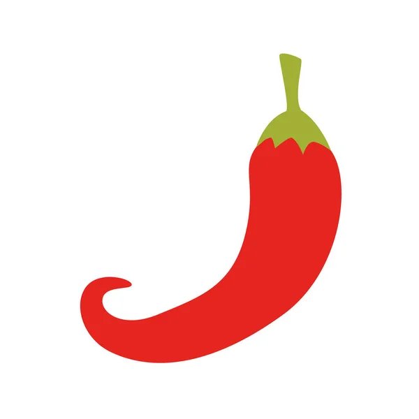 Geïsoleerde chili plantaardige vector ontwerp — Stockvector