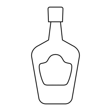 İzole edilmiş Meksika tekila şişesi vektör tasarımı