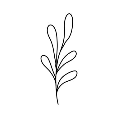 İzole edilmiş yaprak ikonu vektör tasarımı