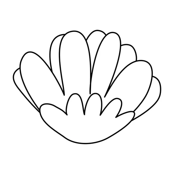 İzole çiçek ikonu vektör tasarımı — Stok Vektör
