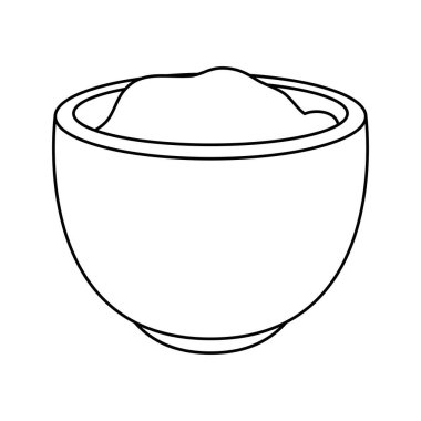 İzole edilmiş Meksika kase vektör tasarımı