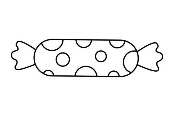 Bonbons sucrés isolés avec conception vectorielle de points — Image vectorielle