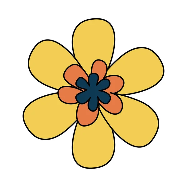 Izolowany wektor kwiatowy projekt ikony — Wektor stockowy