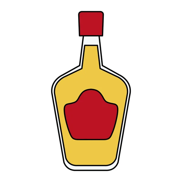 Izolované mexické tequila láhev vektor design — Stockový vektor