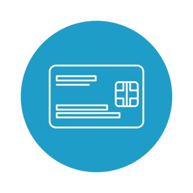 İzole kredi kartı vektör tasarımı