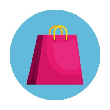 İzole edilmiş alışveriş çantası vektör tasarımı