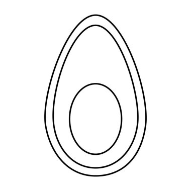 İzole edilmiş avokado meyve vektör tasarımı