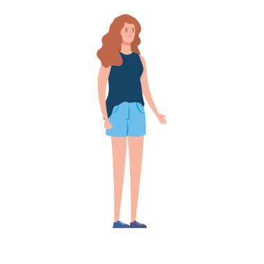 güzel kadın avatar karakter simgesi
