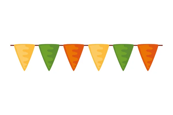 Festa banner design vetor pennant —  Vetores de Stock