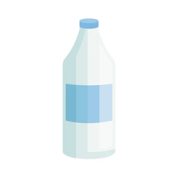 Flaska produkt rengöring isolerad ikon — Stock vektor