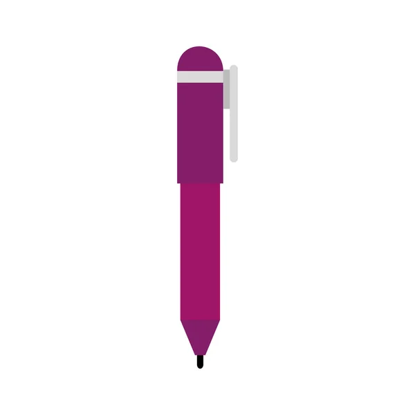 Pen supply classic isolated icon — Stock Vector