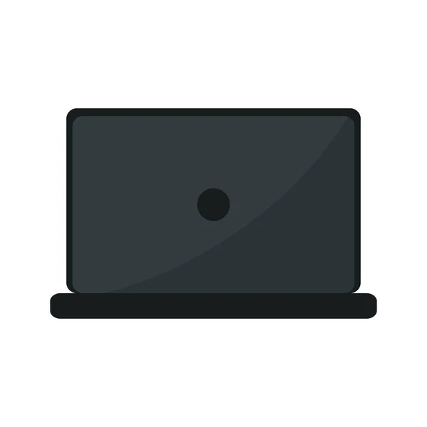 Ordenador portátil dispositivo aislado icono — Archivo Imágenes Vectoriales