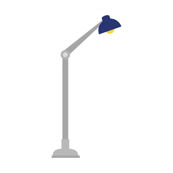 Maison lampadaire décoratif icône isolée — Image vectorielle