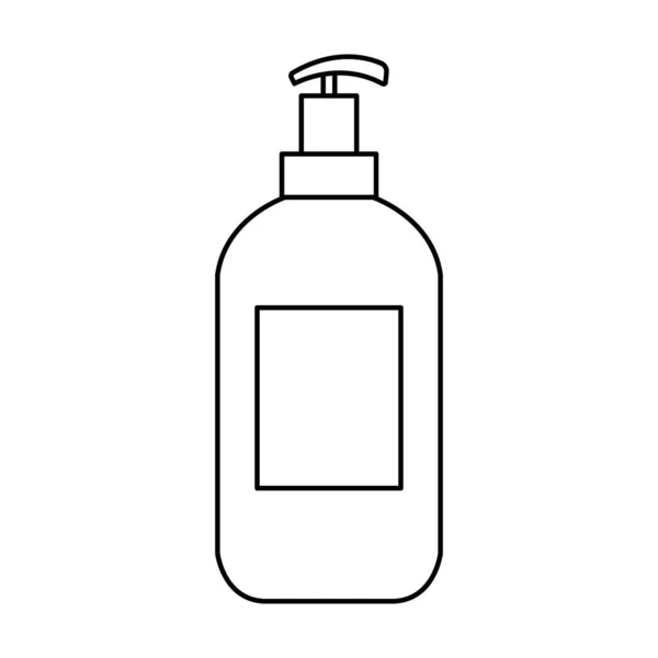 Botol sabun antibakteri ikon yang terisolasi - Stok Vektor