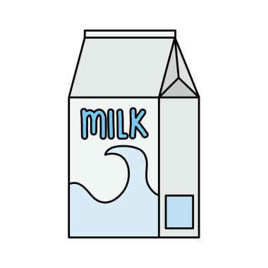 kutu sütlü içecek izole edilmiş simge