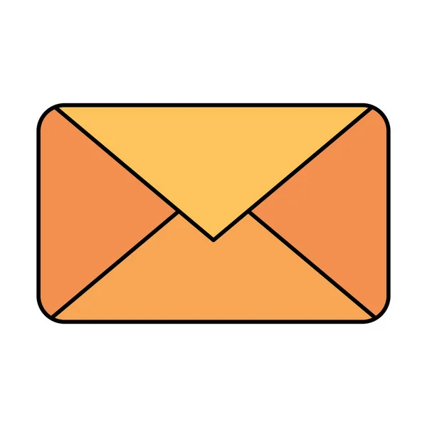 隔離された封筒メッセージベクトルのデザイン — ストックベクタ