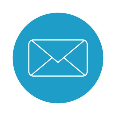 İzole edilmiş zarf ileti vektör tasarımı