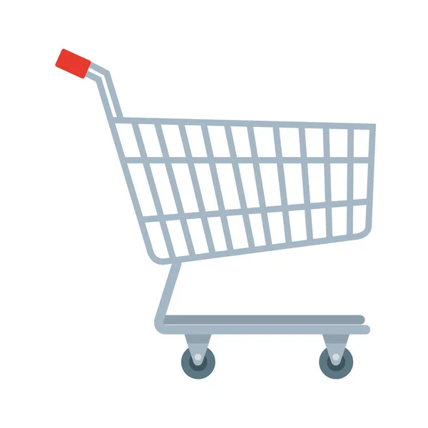 Cart shopping transportation isolated icon — Stock Vector