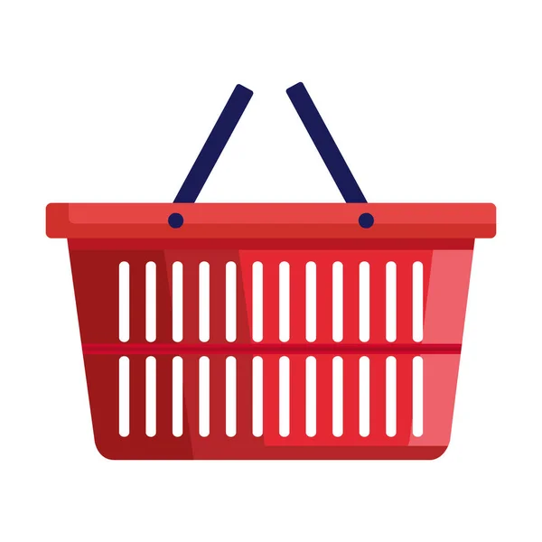 Cestino shopping maniglia isolato icona — Vettoriale Stock