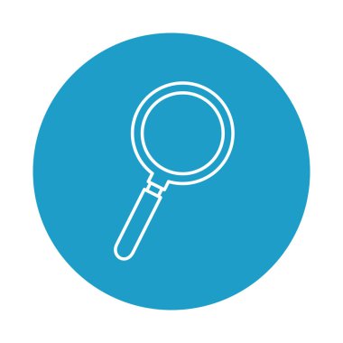 İzole lupe ikon vektör tasarımı