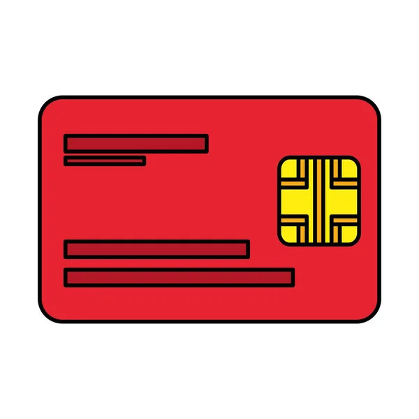 Design vector de card de credit izolat — Vector de stoc