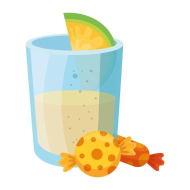 Limonlu ve şekerli Meksika tekilası.