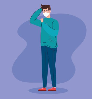 Korunma amaçlı solunum yetmezliği olan adam