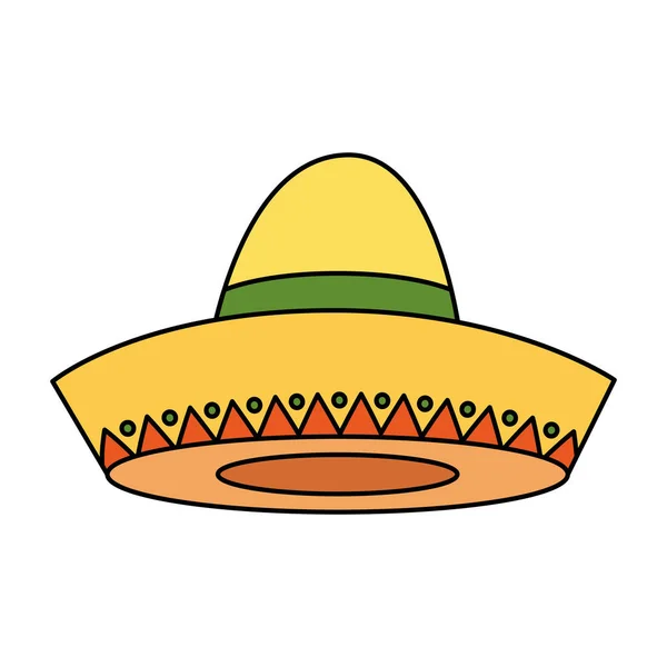 Μεμονωμένο μεξικάνικο καπέλο διανυσματικό σχεδιασμό — Διανυσματικό Αρχείο