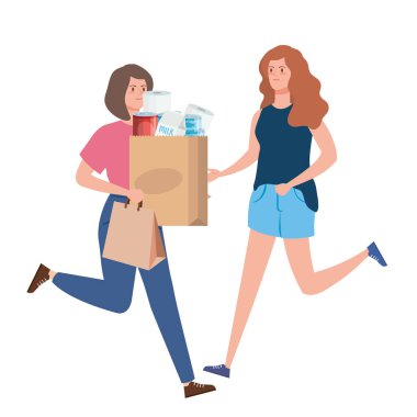 Kadınlar aşırı stok alışverişi yapıyor.