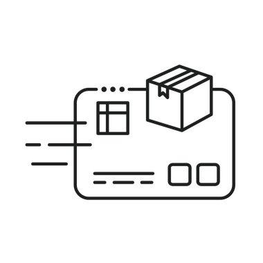 Kredi kartı satırı biçiminde kutu paketi