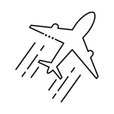 Uçak Ulaşım Çizgisi Biçimi simgesi