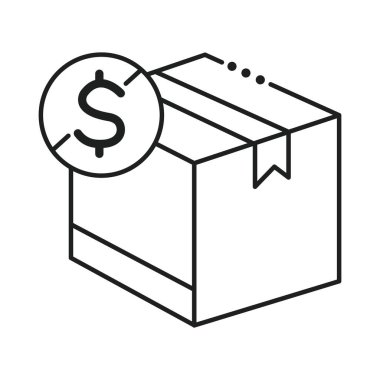 Dolar sembolü biçiminde kutu paketi kargosuName