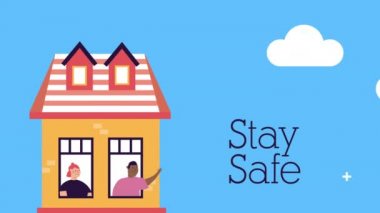 Apartman pencerelerinde yaşayan çift kampanyasında kalıyor